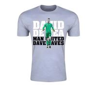 Gildan Men's David De Gea Man United Goalkeeper T-Shirt (Grey) in Grey | Size: Medium Gildan Grey M