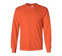 Gildan Men's Double Needle Bottom Hem Rib Knit T-Shirt, Orange, Large