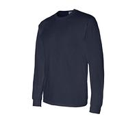 Gildan Men's DryBlend Adult Long Sleeve T-Shirt, 2-Pack, Navy, Medium
