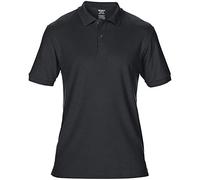 Gildan Mens DryBlend Adult Sport Double Pique Polo Shirt (L) (Black)
