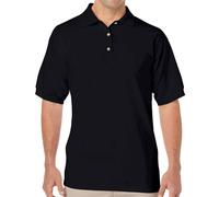 (3XL, Black) Gildan Mens DryBlend Polo Shirt