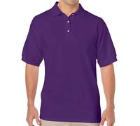 (M, Purple) Gildan Mens DryBlend Polo Shirt