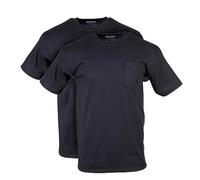 Gildan Men's DryBlend Workwear T-Shirts with Pocket, 2-Pack, Black, Medium