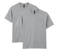 Gildan Men's DryBlend Workwear T-Shirts with Pocket, 2-Pack, Sport Grey, XXXL (Pack of 2)