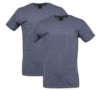Gildan Men's Fitted Cotton T-Shirt, 2-Pack, Dark Heather, Large