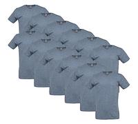 Gildan Men's Fitted Cotton T-Shirt, 2-Pack, Dark Heather, XL