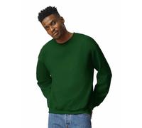GILDAN Men's Fleece Crewneck Sweatshirt, Style G18000, Forest Green, S