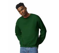 GILDAN Men's Fleece Crewneck Sweatshirt, Style G18000 Sweatshirt, Forest Green, L UK