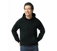 GILDAN Men's Fleece Hooded Sweatshirt, Style G18500, Black, L