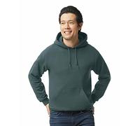 GILDAN Men's Fleece Hooded Sweatshirt, Style G18500, Dark Heather, S