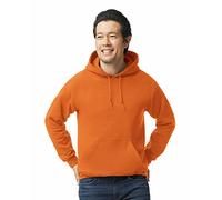 Gildan Men's Fleece Hooded Sweatshirt, Style G18500 Hooded Sweatshirt, Safety Orange, M