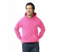 Gildan Men's Fleece Hooded Sweatshirt, Style G18500 Hooded Sweatshirt, Safety Pink, S