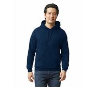 GILDAN Men's Fleece Hooded Sweatshirt, Style G18500, Navy, S