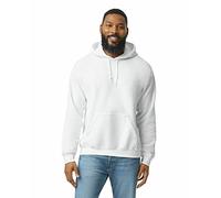 GILDAN Men's Fleece Hooded Sweatshirt, Style G18500, White, M