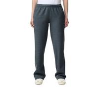 Gildan Men's Open Bottom Sweatpant with Pockets Pants, Dark Heather, Large
