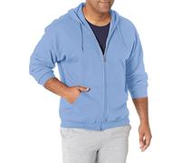 Gildan Men's Full Zip Hooded Sweatshirt, Carolina Blue, XL