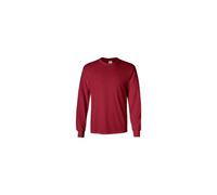 Gildan Men's G240 Ultra Cotton Long Sleeve T-Shirt, Cardinal Red, S