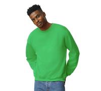GILDAN Men's Gildan Men's Fleece Crewneck Sweatshirt, Style G18000 Shirt, Irish Green, S UK
