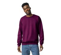 GILDAN Men's Gildan Men's Fleece Crewneck Sweatshirt, Style G18000 Sweatshirt, Maroon, L UK