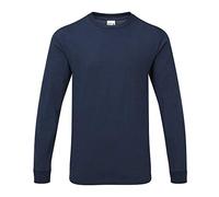 GILDAN Mens Hammer Heavyweight Long Sleeve T-Shirt (S) (Sport Dark Navy)