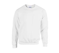 (M, White) Gildan Unisex Adult Heavy Blend Crew Neck Sweatshirt