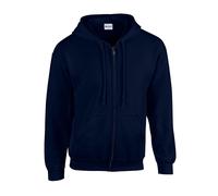 Gildan Men's Heavy Blend Full Zip Hoodie in Navy | Size: 2XL Gildan Navy 2XL