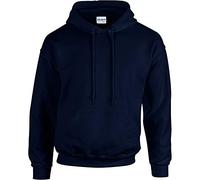 Gildan Mens Heavy Blend Hooded Sweatshirt, Heather Navy, Medium
