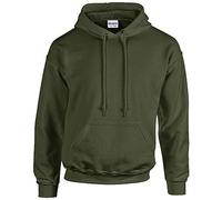 GILDAN Men's Heavy Blend Regular Fit Hoodie, Green (Military Green), Medium
