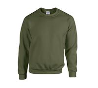 (L, Military Green) Gildan Mens Heavy Blend Sweatshirt