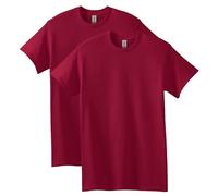 GILDAN Men's Heavy Cotton Adult T-shirt, 2-pack Shirt, Cardinal Red, L UK