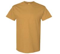 (2XL, Old Gold) Gildan Mens Heavy Cotton Short Sleeve T-Shirt (Pack Of 5)