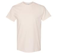 (2XL, Natural) Gildan Mens Heavy Cotton Short Sleeve T-Shirt (Pack Of 5)