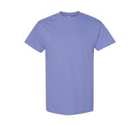 (L, Violet) Gildan Mens Heavy Cotton Short Sleeve T-Shirt (Pack Of 5)