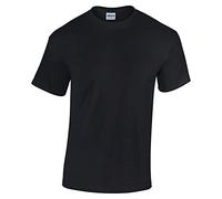 GILDAN Mens Heavy Cotton Short Sleeve T-Shirt (S) (Black)