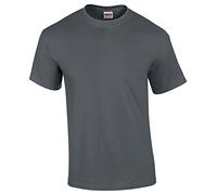 (XL, Charcoal) Gildan Mens Heavy Cotton Short Sleeve T-Shirt