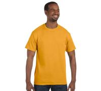 Gildan Men's Heavy Cotton Short-Sleeved T-Shirt in Gold | Size: XL Gildan Gold XL