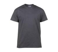 Gildan Men's Heavy Cotton Short-Sleeved T-Shirt in Dark Grey | Size: Medium Gildan Dark Grey M