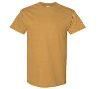 Gildan Men's Heavy Cotton Short-Sleeved T-Shirt in Gold | Size: 2XL Gildan Gold 2XL