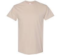 Gildan Men's Heavy Cotton Short-Sleeved T-Shirt in Light Sand | Size: 4XL Gildan Light Sand 4XL