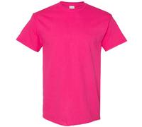 (M, Heliconia) Gildan Mens Heavy Cotton Short Sleeve T-Shirt