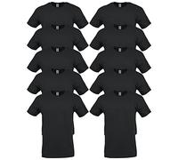 GILDAN Men's, Heavy Cotton T-shirt, Style G5000, Black, L