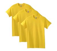 Gildan Men's Heavy Cotton T-Shirt, Style G5000, Multipack, Daisy (3-Pack), Large