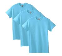 Gildan Men's Heavy Cotton T-Shirt, Style G5000, Multipack, Sky (3-Pack), Medium