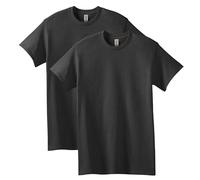 Gildan Men's Herren T-Shirt aus Schwerer Baumwolle, Stil G5000, 2er-Pack, Black (Pack of 2), M
