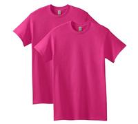 Gildan Men's Herren T-Shirt aus Schwerer Baumwolle, Stil G5000, 2er-Pack, Heliconia (2-Pack), L (Pack of 2)