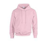 Gildan Men's Hooded Pullover Adult 50/50. Hooded Sweat/18500, Plain, pink, L