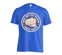Gildan Men's Leicester Vardy Chat Get Banged Logo T-Shirt (Blue) in Blue | Size: Medium Gildan Blue M