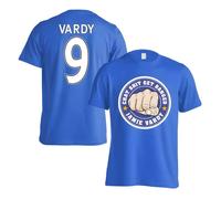 Gildan Men's Leicester Vardy Chat Get Banged Logo T-Shirt (Vardy 9) - Blue | Size: Medium Gildan Blue M