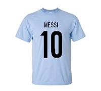 Gildan Men's Lionel Messi Argentina Hero T-Shirt (sky) in Blue | Size: Medium Gildan Blue M