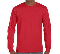 Gildan Men's Long Full Sleeve T-Shirt Classic Crew Neck Casual Heavy Cotton TOP